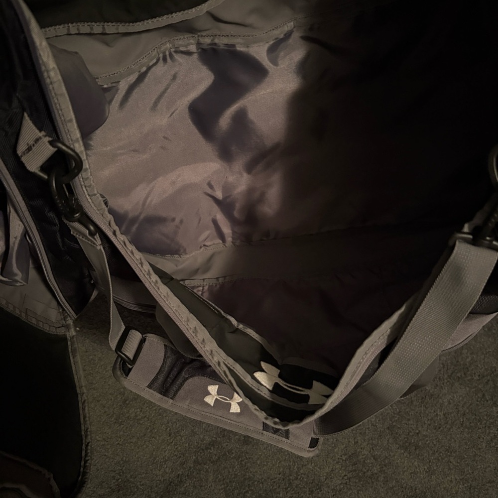 Under Armour Charcoal and Black Gym Bag - Picture 2 of 5